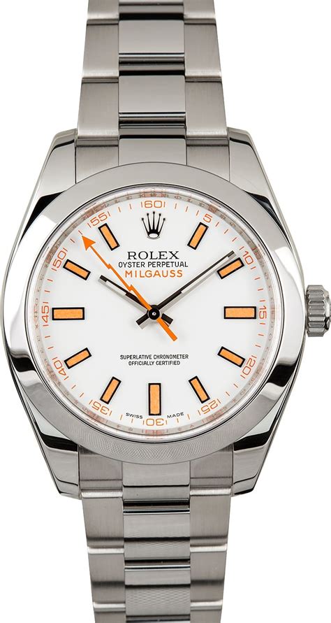 identify fake rolex milgauss|rolex milgauss 116400 white dial.